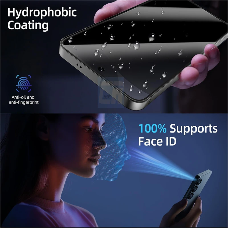 Easy Installation Dust Free Anti Spy Tempered Glass for ZTE nubia Z80 Ultra Unlock Privacy Screen Protector Oleophobic Coating