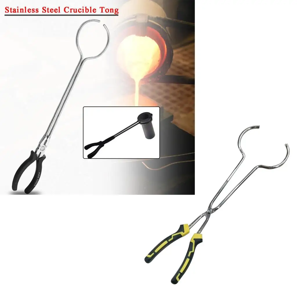 

Heavy Duty Crucible Tongs Bronze Recycle Metal Refining Casting Tool