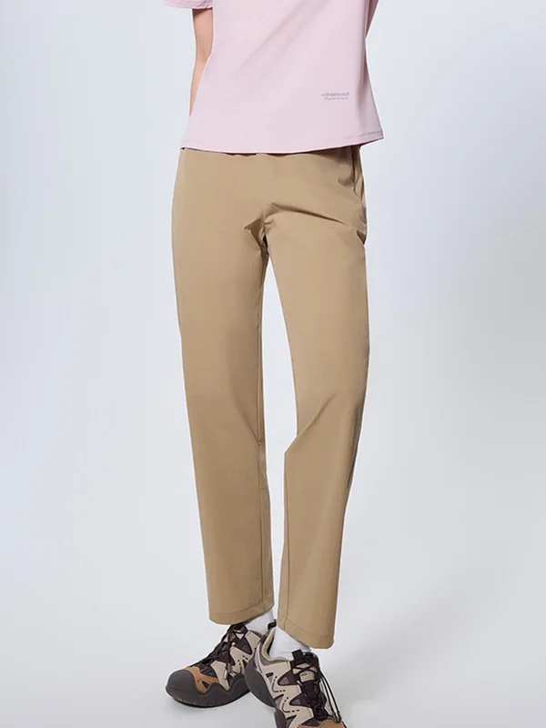 

Red One Cool Fitn Pants Women's Summer Comfort Anti-Wrinkle Running Sport Casual Pants Versatile Long Bla Pants 30005
