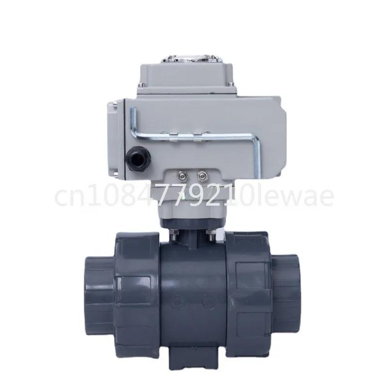 For Water,Liquid,Steam,Corrosive Medium KPL-Q961 DN15-DN100 Motorized UPVC Ball Valve True-union Connection Electric Valve