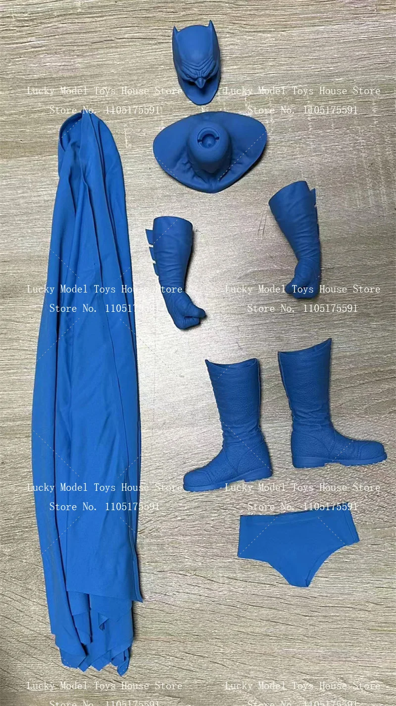 2 Colors 1/6 Dark Knight Head Sculpt Neck Connector Arms Boots Pants Cape Set Toys Accessory For HT 12inch Male Body Decoration