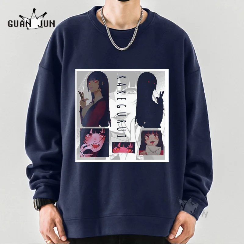 

Kakegurui Sweatshirt Japan Anime Casual Yumeko Jabami Hoodies Men Harajuku Pullover Tops Autumn Long Sleeve Sweatshirts Clothes