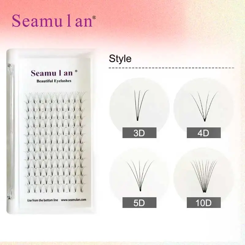 

Eyelash Premade Wide Fans 3d/4d/5d/10d Short Stem Russian Volume Professional Eyelash Extensions Faux Mink Lashes