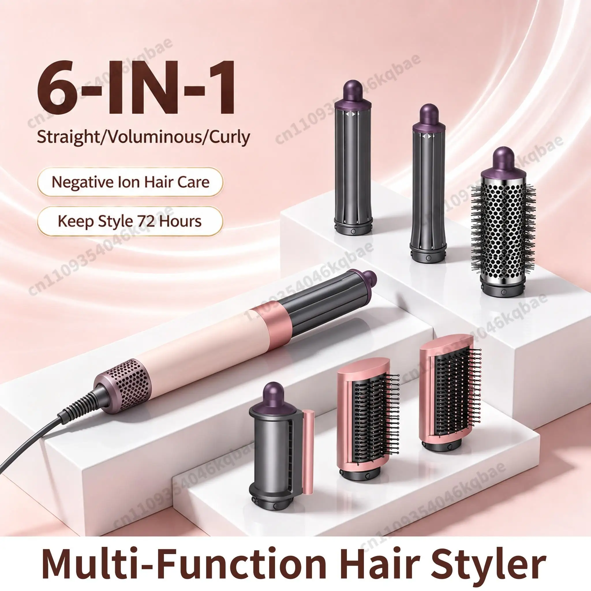 SenCiciMen 6 In 1 Multi Styler New Design Hair Dryer  hair styler With Curling Barrel Hot Air Brush Styling Tool MultiStyler