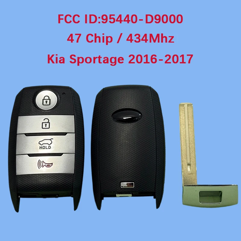 

CN051045 Послепродажный 4-кнопочный смарт-брелок 433 МГц FCC 95440-D9000 47 чип для KIA Sportage 2016-2017