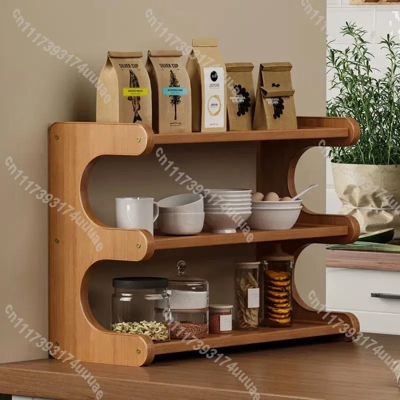 Multifunctional Kitchen Countertop Shelf Seasoning Bottle Rack Multi Layer Storage Organizer for Living Room Bedroom Spice