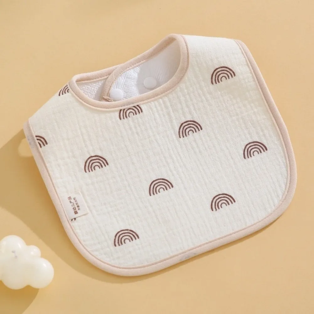 

New Cartoon Print Bibs Waterproof Feeding Bib Burp Cloths Cotton Babies Accessories Newborn Saliva Towel