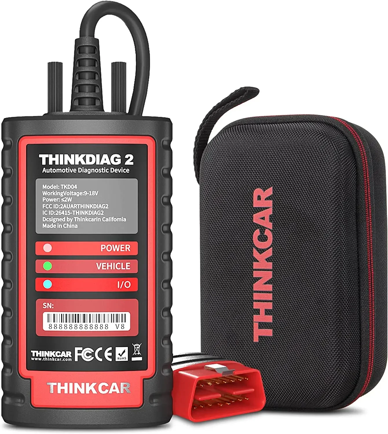 Thinkdiag2 OBD2 Diagnostic Scanner CAN-FD Protocol AutoVIN Active Test 15+ Reset Services Intelligent Scan Tool for 2023 Car