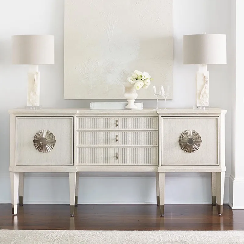 

White Narrow Classic Kitchen Cabinet Luxury Long French Decoration Kitchen Cabinet Storage Drawer Szafka Kuchenna Furniture Home