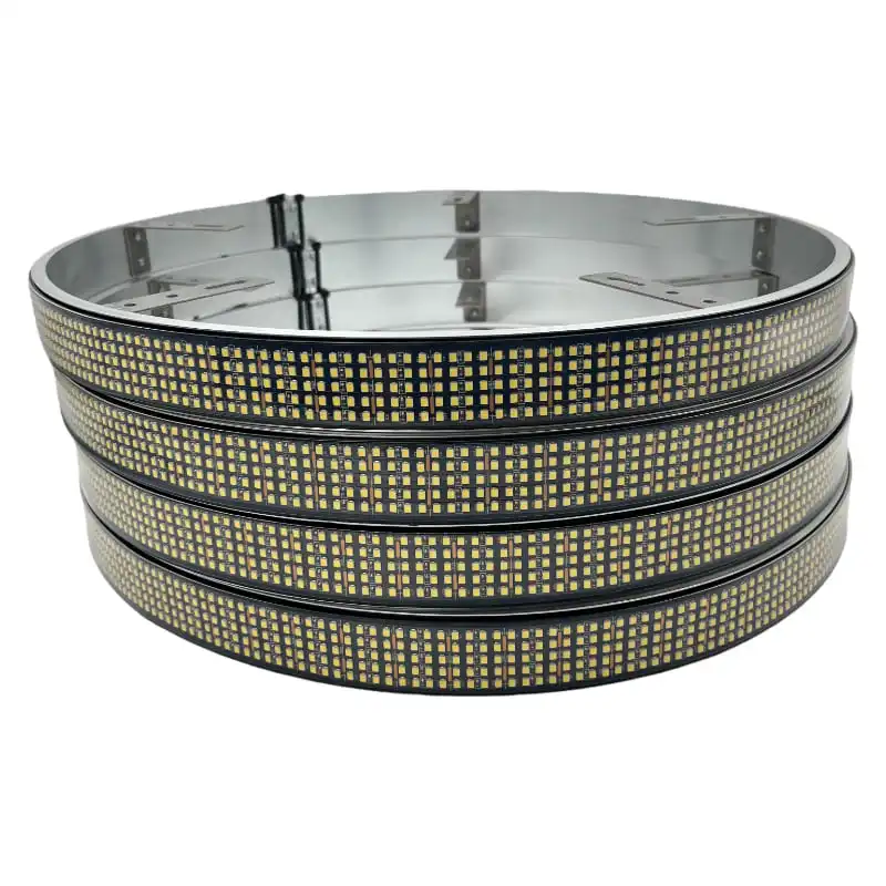 5-Row High Density LED Wheel Ring Lights App Controlled Ultra Bright 4960 LEDs Waterproof Rim Lights For UTV Truck