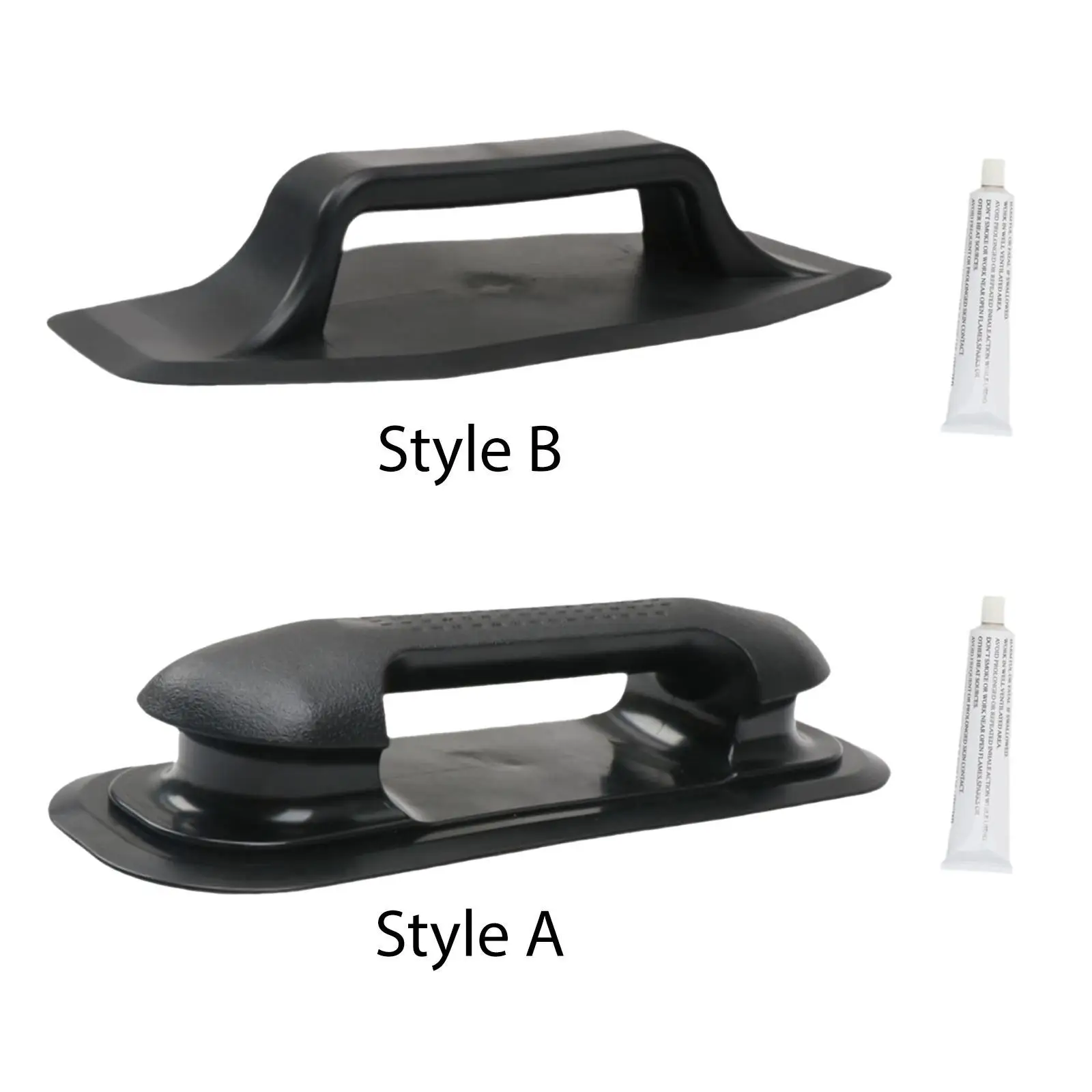 قارب قابل للنفخ للسكك الحديدية البحرية مقبض انتزاع درابزين PVC ملحق بديل خفيف الوزن لصيد قوارب الكاياك والطوف #2