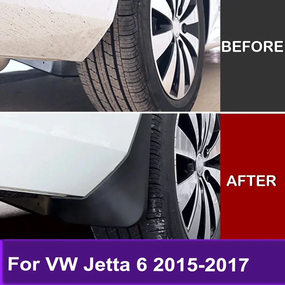 

Front Rear Mud Flaps Mudguards Splash Guards Fender Mudflaps For VW Jetta 6 MK6 2015 2016 2017 Car Accessories 4pcs