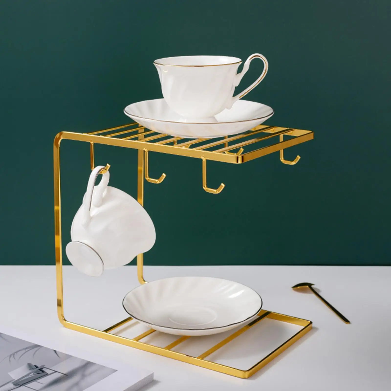 Cup Drying Rack Stand Drainer Holder Modern Cup Rack Dryer Bottle Drying for Countertop Restaurant Table Kitchen Cabinet