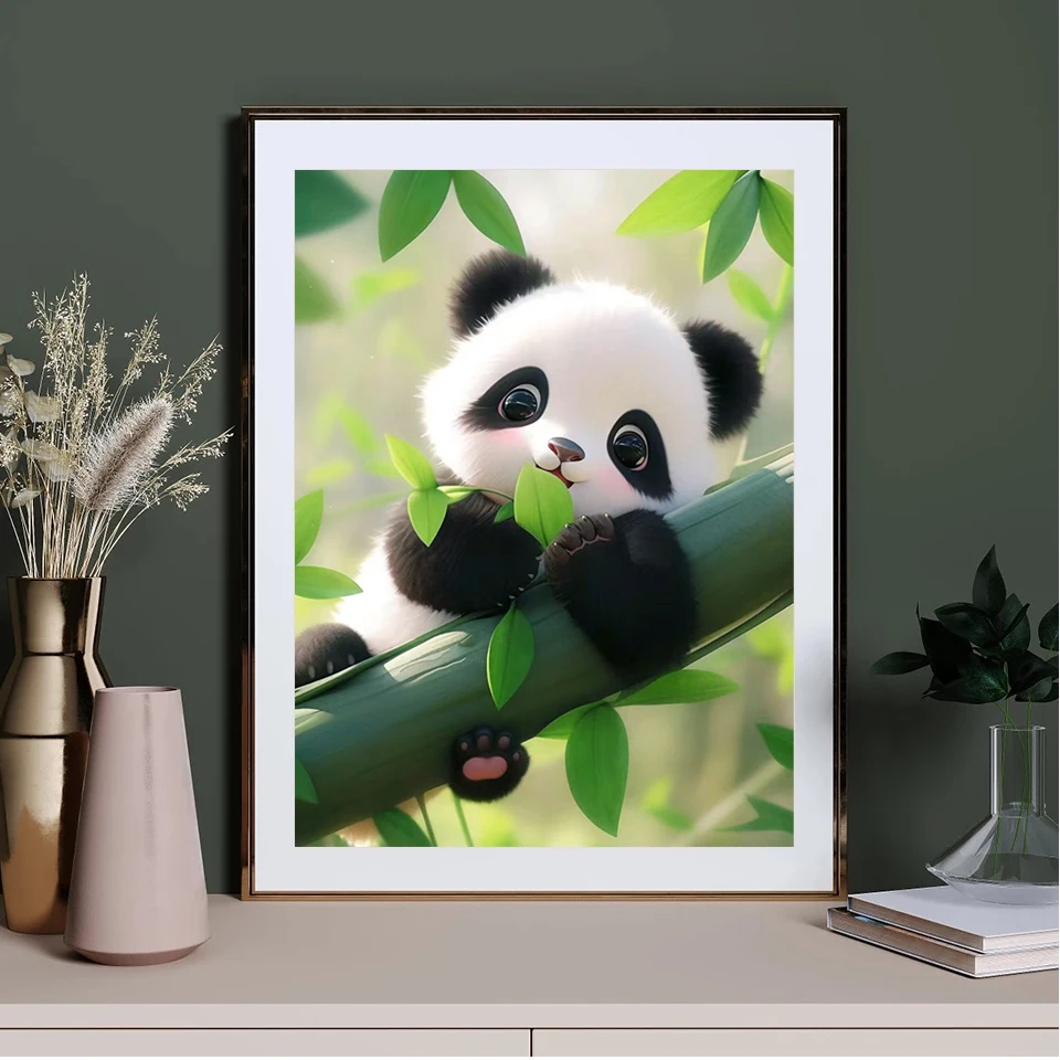 5D Diamond Painting New Collection Cute Panda Baby Mosaic Rhinestone DIY Embroidery Wall Artwork Cross Stitch Kits Home Decor