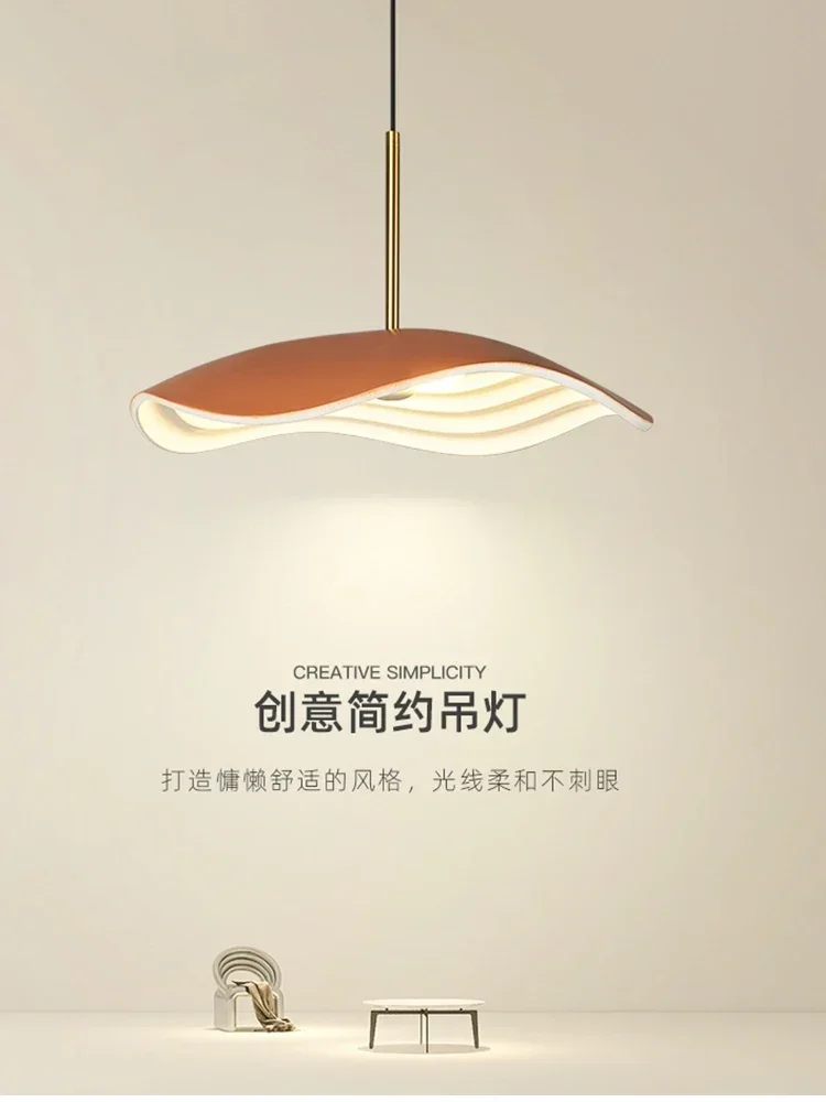 

Dining Room Chandelier Nordic Lotus Leaf Bar Lamp New Modern Minimalist Bedroom LED Lamp