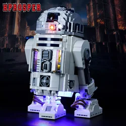 Hprosper-Luz LED de 5V para Star Wars: R2-D2 75308, Lámpara decorativa con caja de batería (no incluye bloques de construcción Lego)