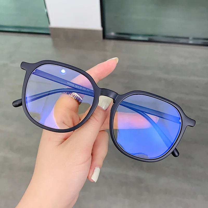 Large Frame Optical Glasses Frame Unisex Ultralight TR90 Eyeglass Frame Men Women Anti Blue Light Computer Goggles Eyewear