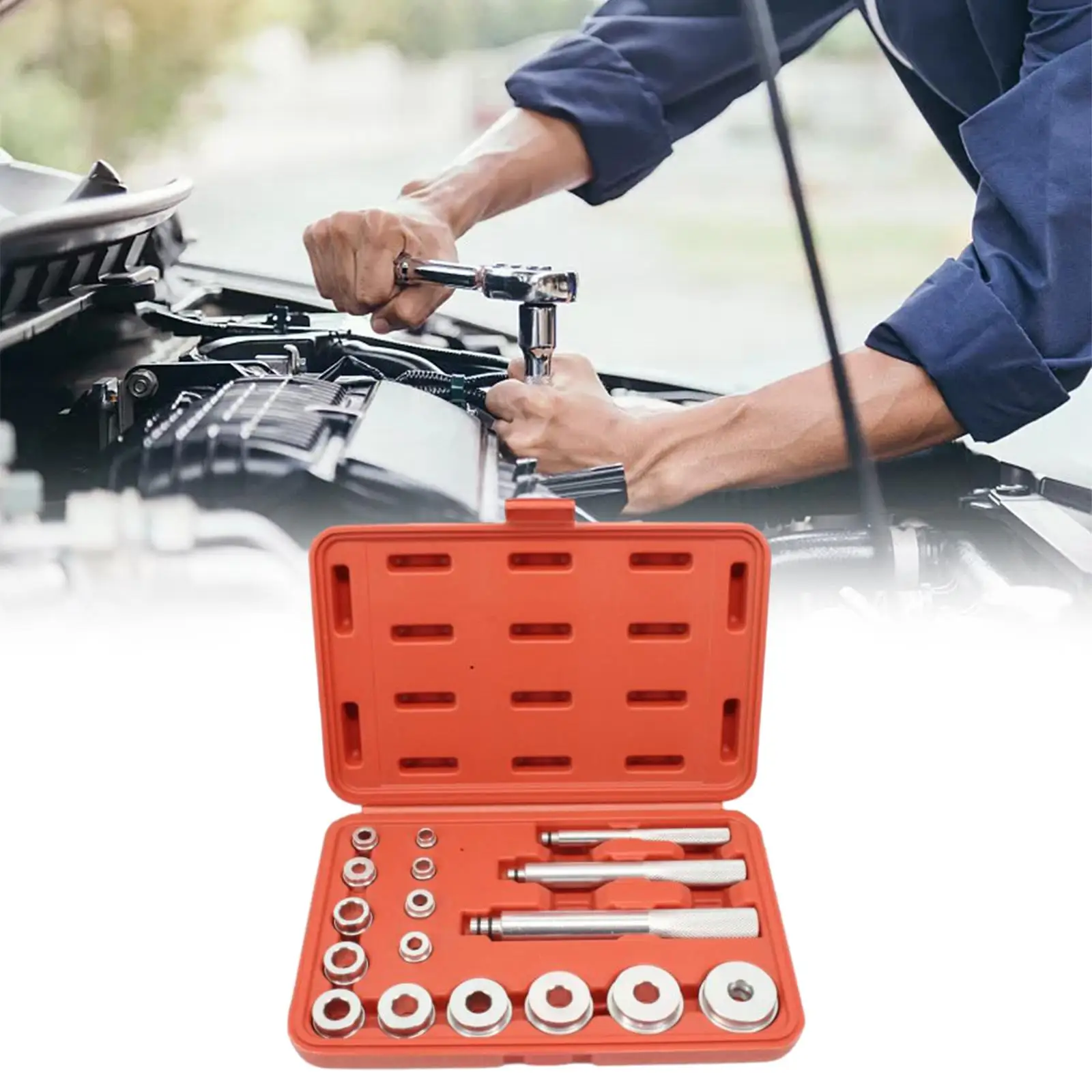 

17x установщик уплотнений, набор отверток подшипников, инструмент для отвертки гоночного уплотнения подшипника