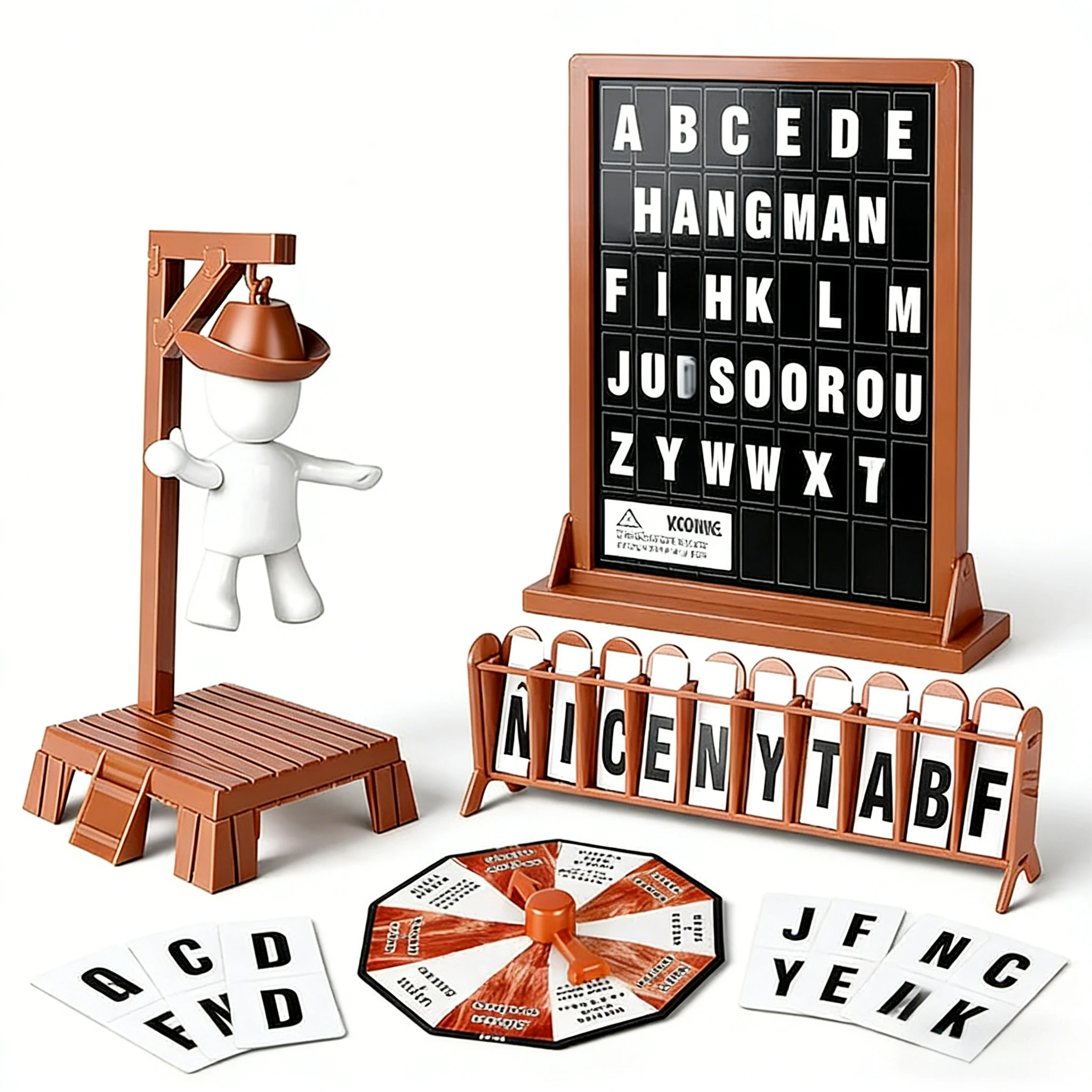 

Magnetic Hangman Word Game, Glow in the Dark Guessing Board, Fun Family Party Educational Toy