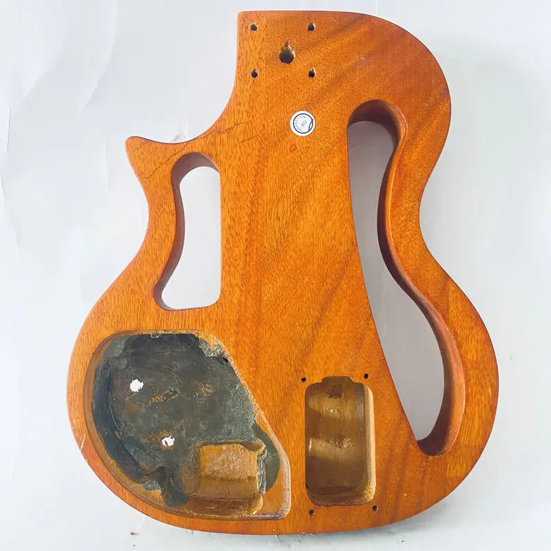 EB369 MINI Guitar Body Nature Color for Electric Ukulele Body DIY Replace Custom Order Solid Redwood