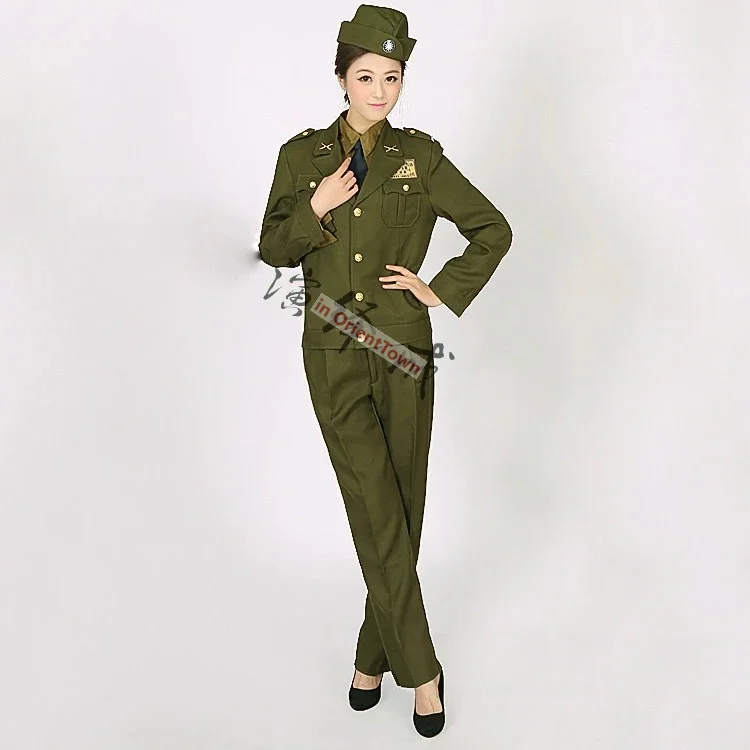 America TV Movie Trend Officer  Uniform 1920s -1940s China Special Suits Commander Photography Theme Performance Clothing