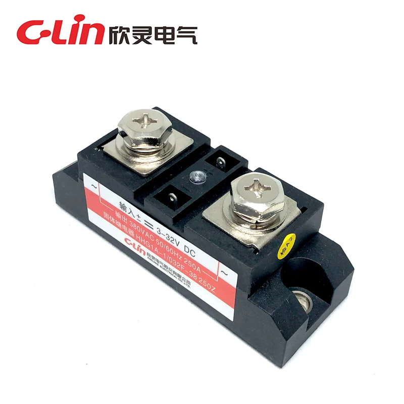 Xin Ling brand industrial grade solid state relay HHG1A-1 032F-38 250Z 250A DC3-32V control