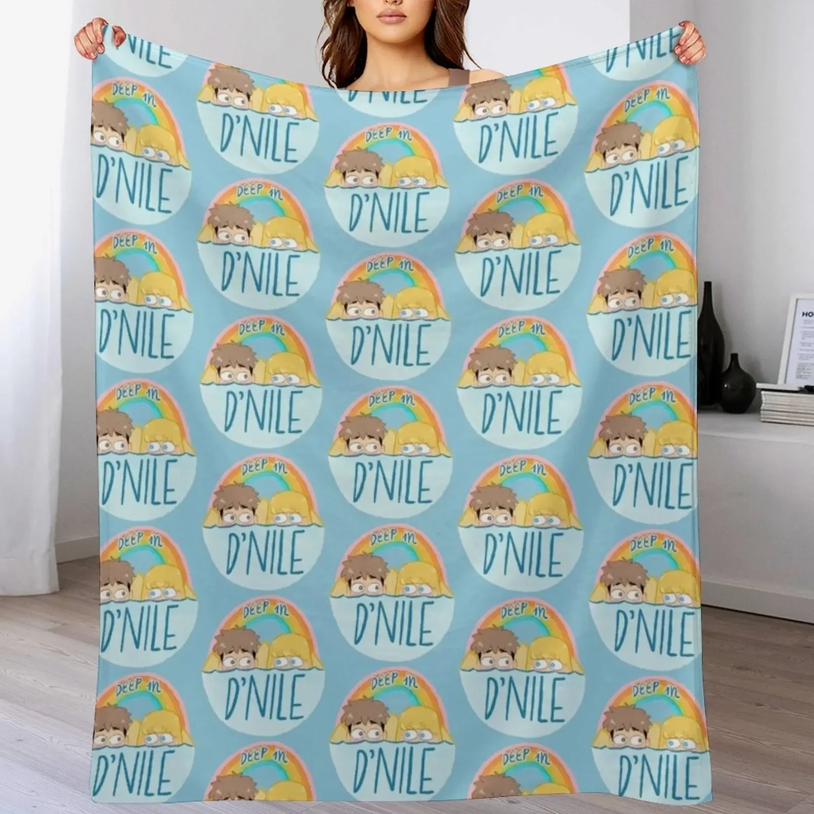 Deep in D'Nile Throw Blanket Fade Resistant Durable Throw Blanket