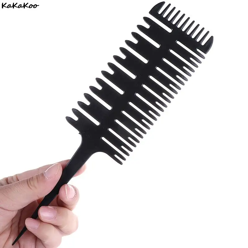 Big Tooth Comb Hair Dyeing Tool Highlighting Brush Salon Pro Fish Bone Design Sectioning Free Shipping