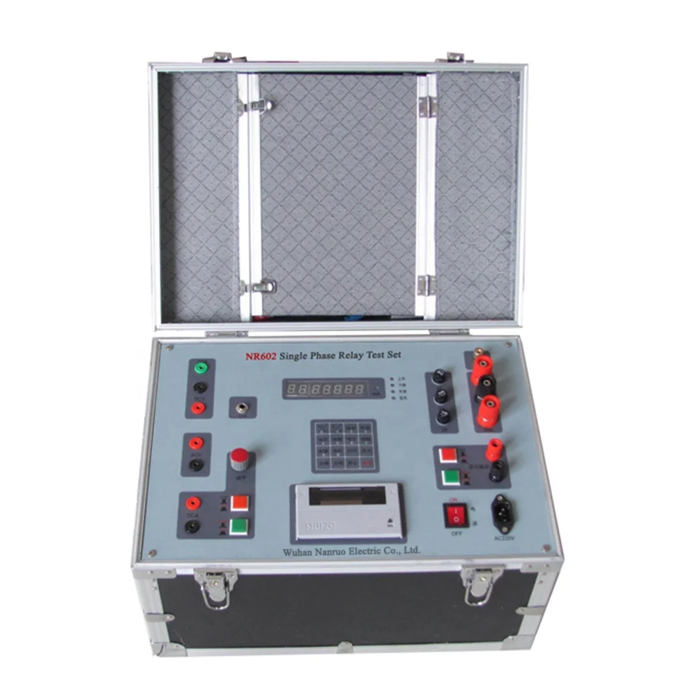 Single phase protection relay test kit