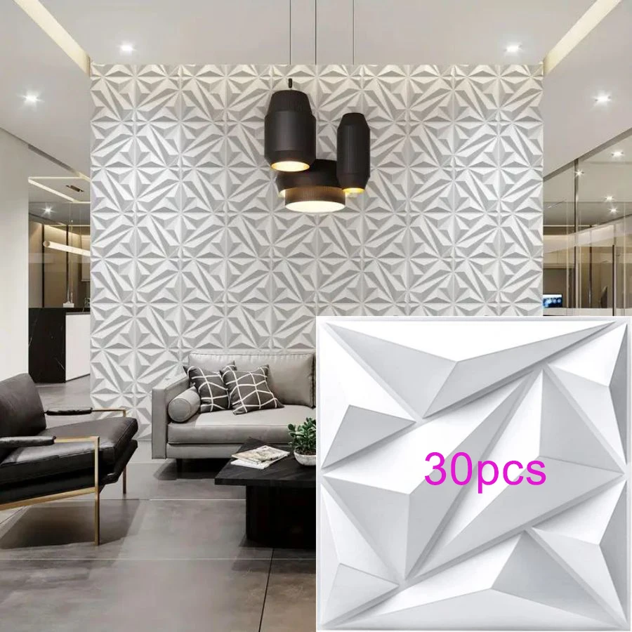 None KUUJOJO 3D-strukturiertes Wandpaneel für Innenwanddekoration, geeignet für Wohnzimmer, Flur, Schlafzimmer, Hotel, Büro, Klebeband 9