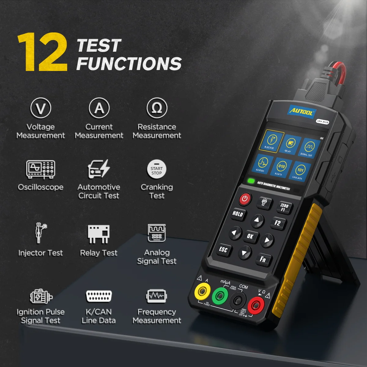 Factory  Newest  DM303 Auto Diagnostic Automotive Multimeter