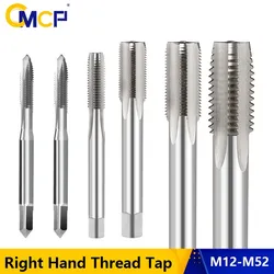 Thread Tap M12-M52 Right Hand Machine Plug Tap Metalworking Screw Metric Tap Drill Hand Tools