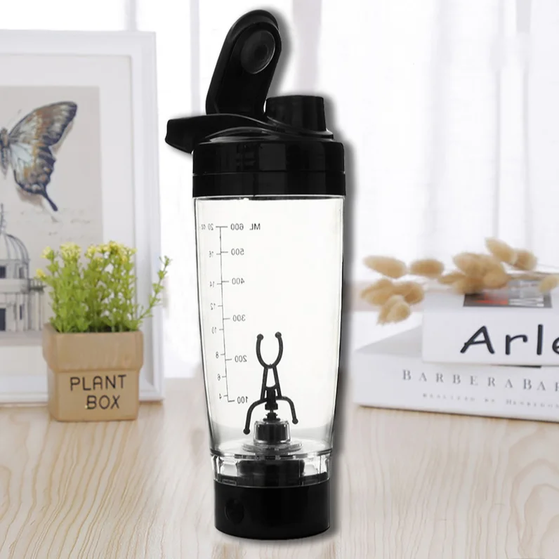 

Leakproof Fully Automatic Protein Shaker Blender Cup, Fitness Brewing with Vortex Mixing Movement, 600ml