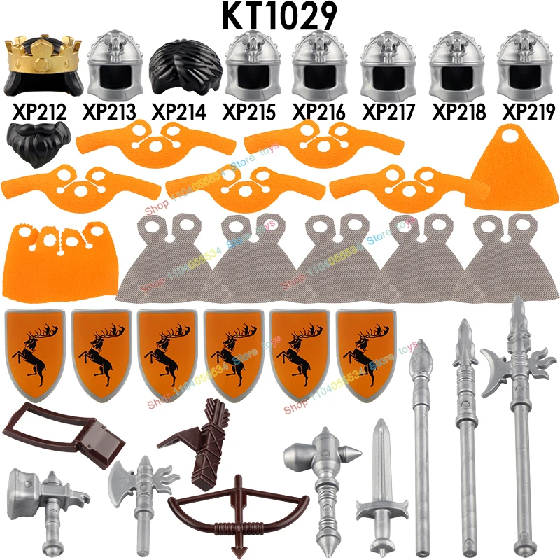 

HOT Valley Knight Action Figures MOC Medieval Soldiers Models Building Block Creative Bricks Toys for Children Birthday Gifts