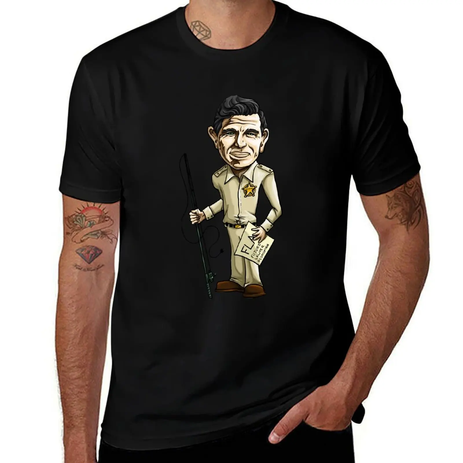 Mens Womens Retro Andy Griffith Sheriff Vintage Classic T-Shirt Soft Anti-Shrink Cotton Tee