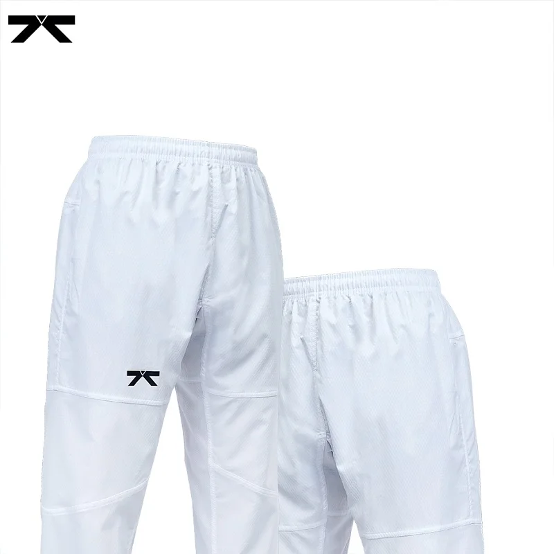 2023  New Children\'s Taekwondo Pants Adult Sportswear White Men\'s and Women\'s Judo Martial Arts Training Pants