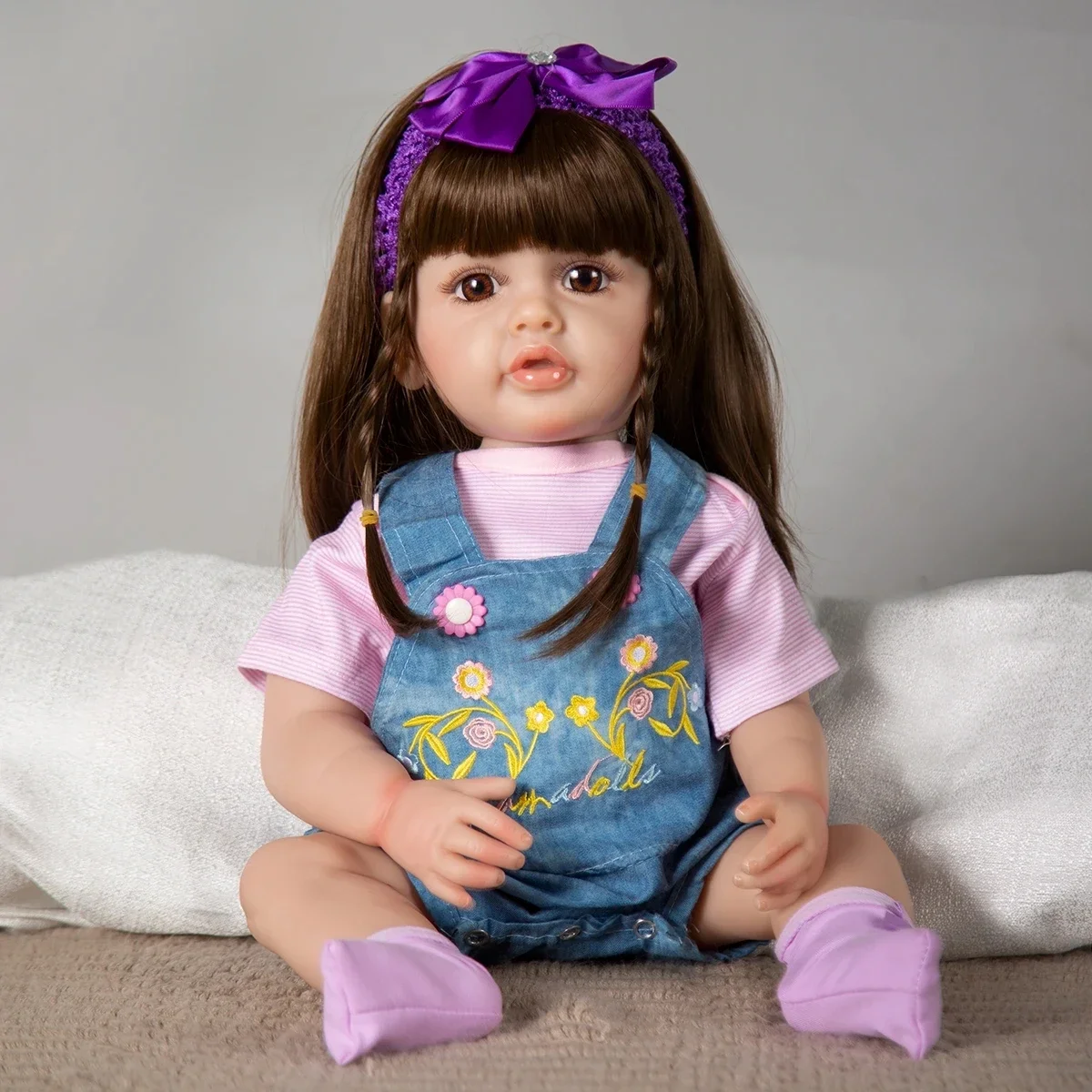 55CM Betty Popular Full Silicone Body Reborn Baby Dolls New Lifelike Doll Toys Soft Vinyl Playmate For Girls Birthday Gift