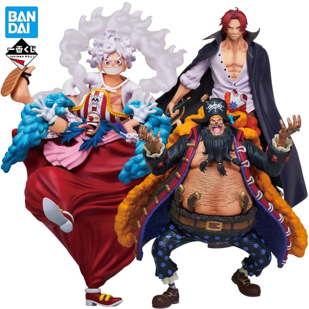 ONE PIECE Four Emperors Original Ichiban Kuji Monkey D. Luffy Shanks Marshall·D·Teach Buggy Anime Figures Collectible Model Gift