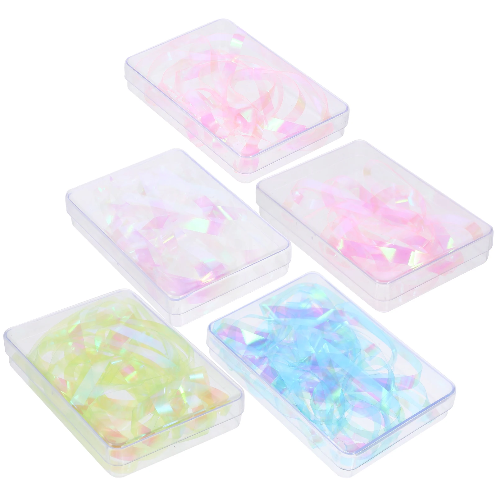 5-dozen nagelfolie film sticker glas papier manicure diy decor voor natuurlijke kunstnagels kleurrijke waterdichte stickers vrouwen nagel