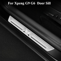 For Xpeng G9 G6 Car Door Sill Protector Scuff Plate Accessories Pedal Styling Stickers Auto Threshold Cover Parts 2023 2024