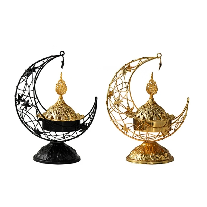 

Unique Moon Shaped Incenses Stand Modern Incenses Diffuser Crescents Incenser Eid Party Decoration Desk Ornament