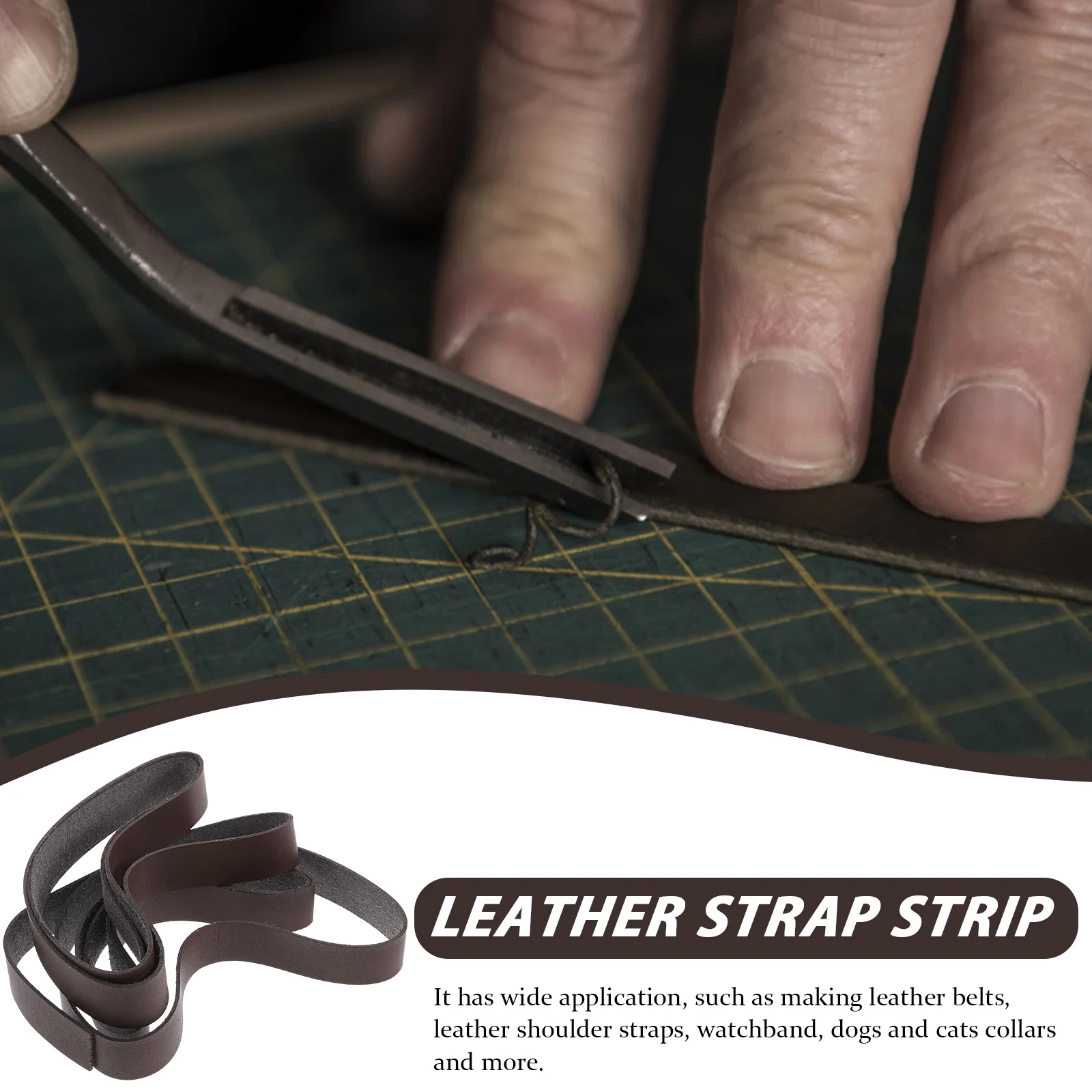 

1 Roll Box Bag Faux PU Strip Durable Imitation Strap for DIY Crafts Belts Clothing Watchbands Collars