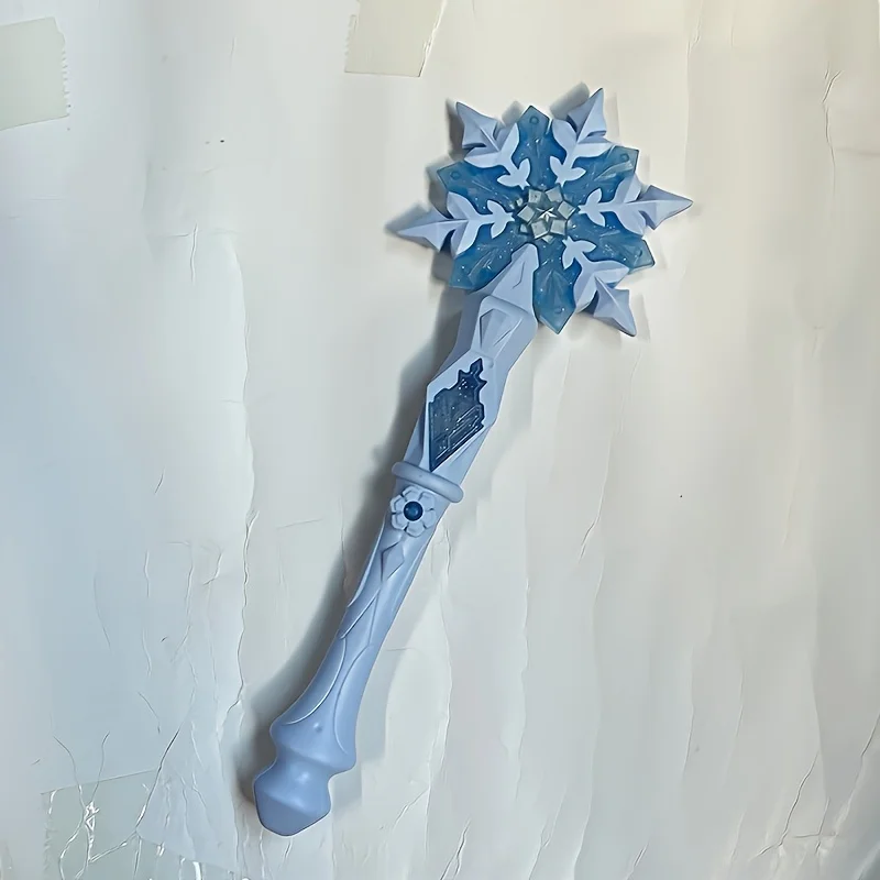 حار بيع أنيمي الجليد الأميرة إلسا الموسيقى الخفيفة ماجيك حلم الثلج عصا ماكياج لعبة فتاة عيد ميلاد هدية الكريسماس #3