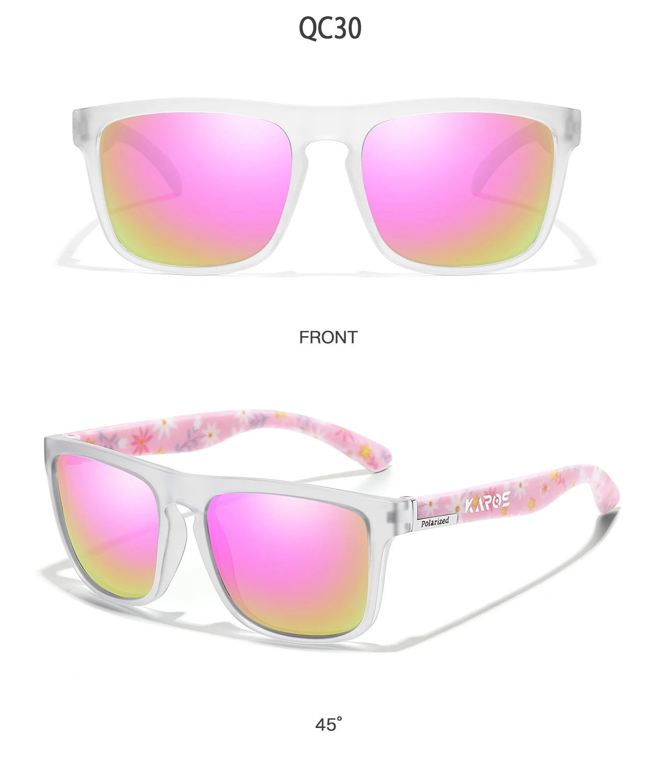 KAROS Männer/Frauen Polarisierte Sonnenbrille Quadratischen Spiegel Marke Design Luxus UV400 Sonnenschirm Unisex Angeln Fahren Radfahren Wandern – Detail 13