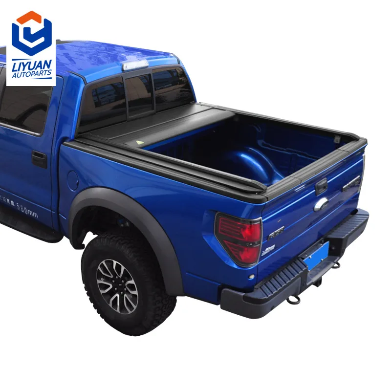 

LIYUAN Custom Pickup Truck Bed Aluminum Alloy Electric Roll up Tonnneau Cover for Ford F150 F250 F350 Accessories