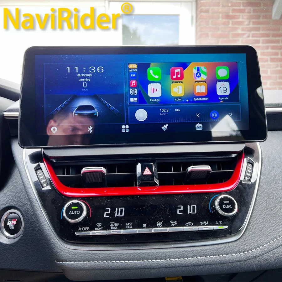 

256 ГБ Android 13 экран для Toyota Auris Altis Cross Corolla 2018 2021 2022 CarPlay Автомагнитола мультимедийный видеоплеер Авто GPS