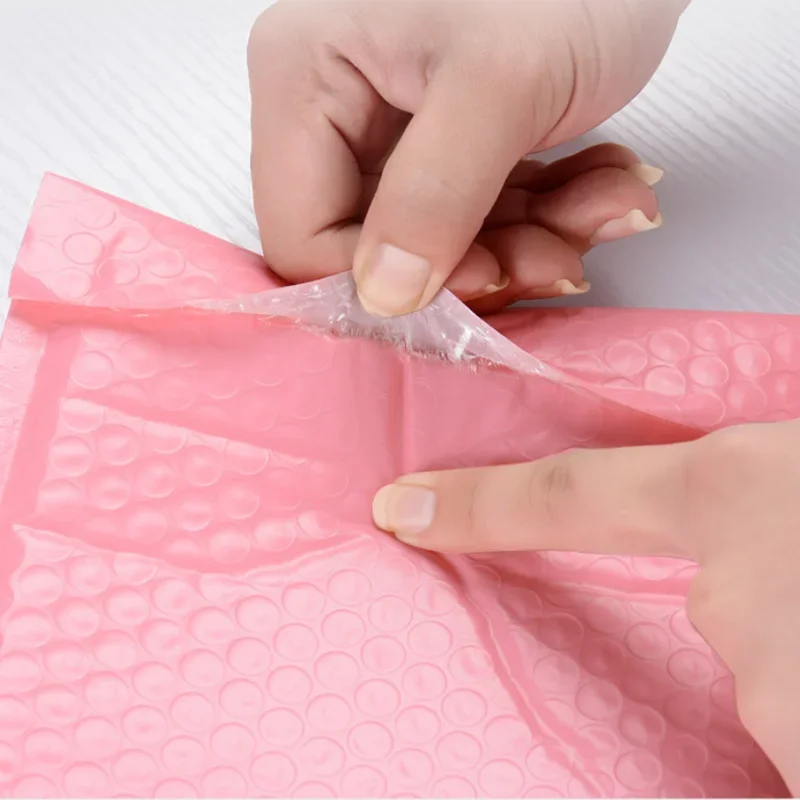 Pink Bubble Envelope Bags Self Seal Mailers - 10pcs Padded Shipping Envelopes with Bubble Mailing Bag for Shipping Gift Packages