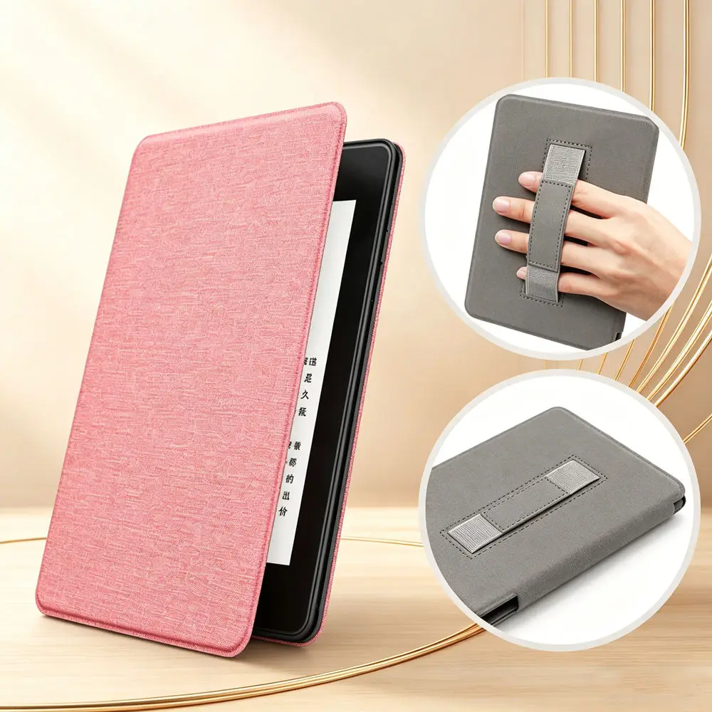 HandStrap Case For Kindle Paperwhite 2025 Colorsoft Signature Edition 7 Inch 12th Generation SA568B Protective Shell Smart Cover