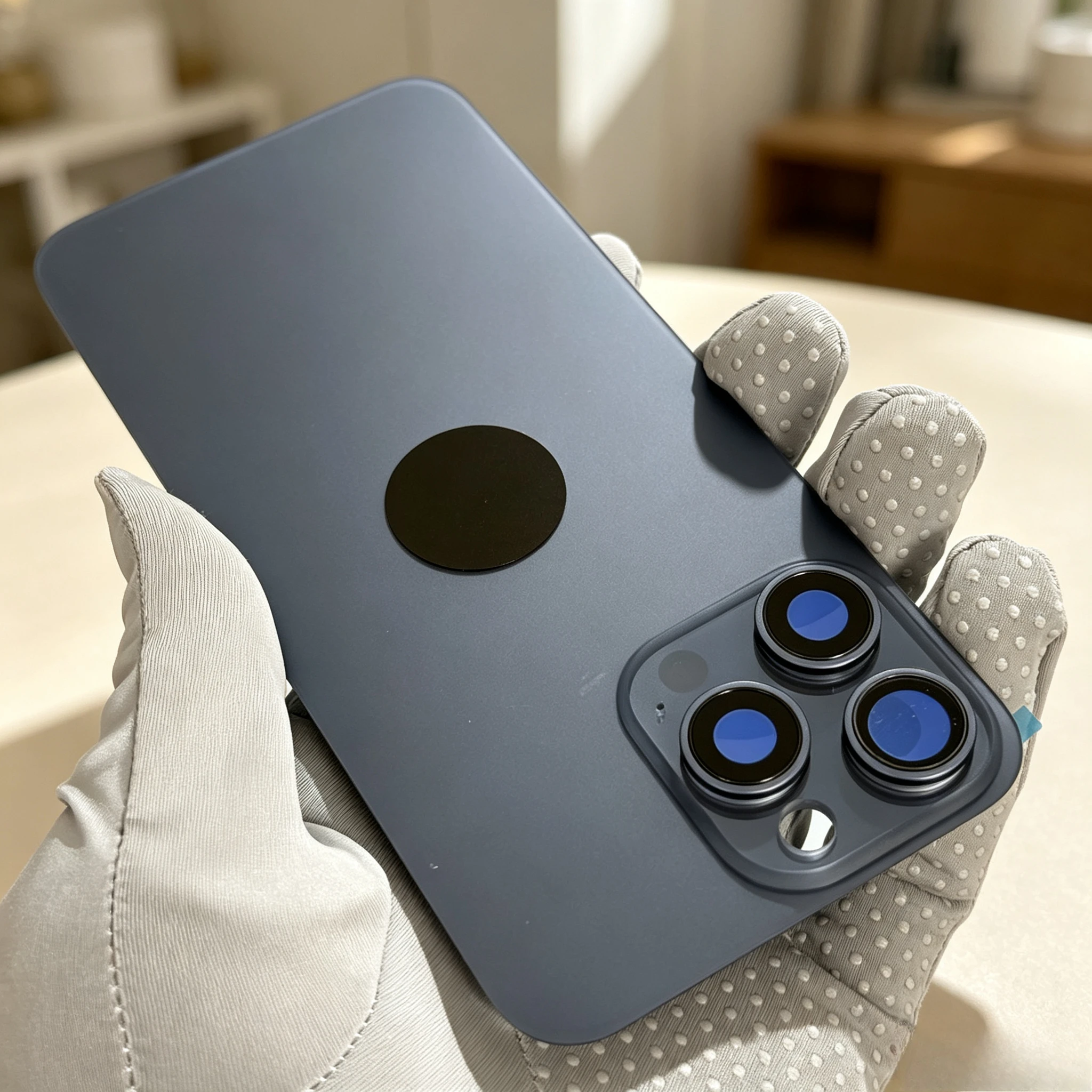 For IPhone 15/16 Pro Max Back Glass Replacement with Camera Lens Brackets Magnets 15/16 Pro Back cover image 4