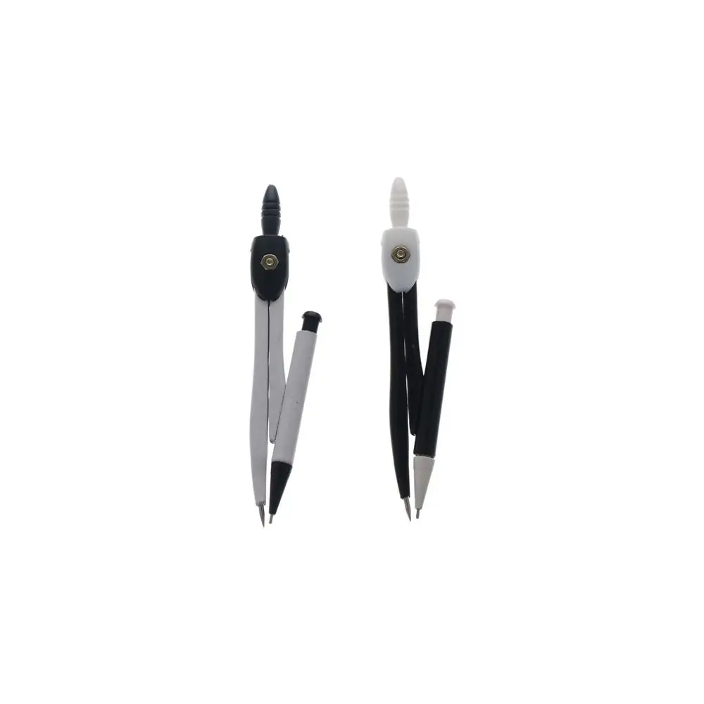 With Pencil Refills Lead Compass Drawing Set Pencil Attachment Metal Math Geometry Tools High Precision Math